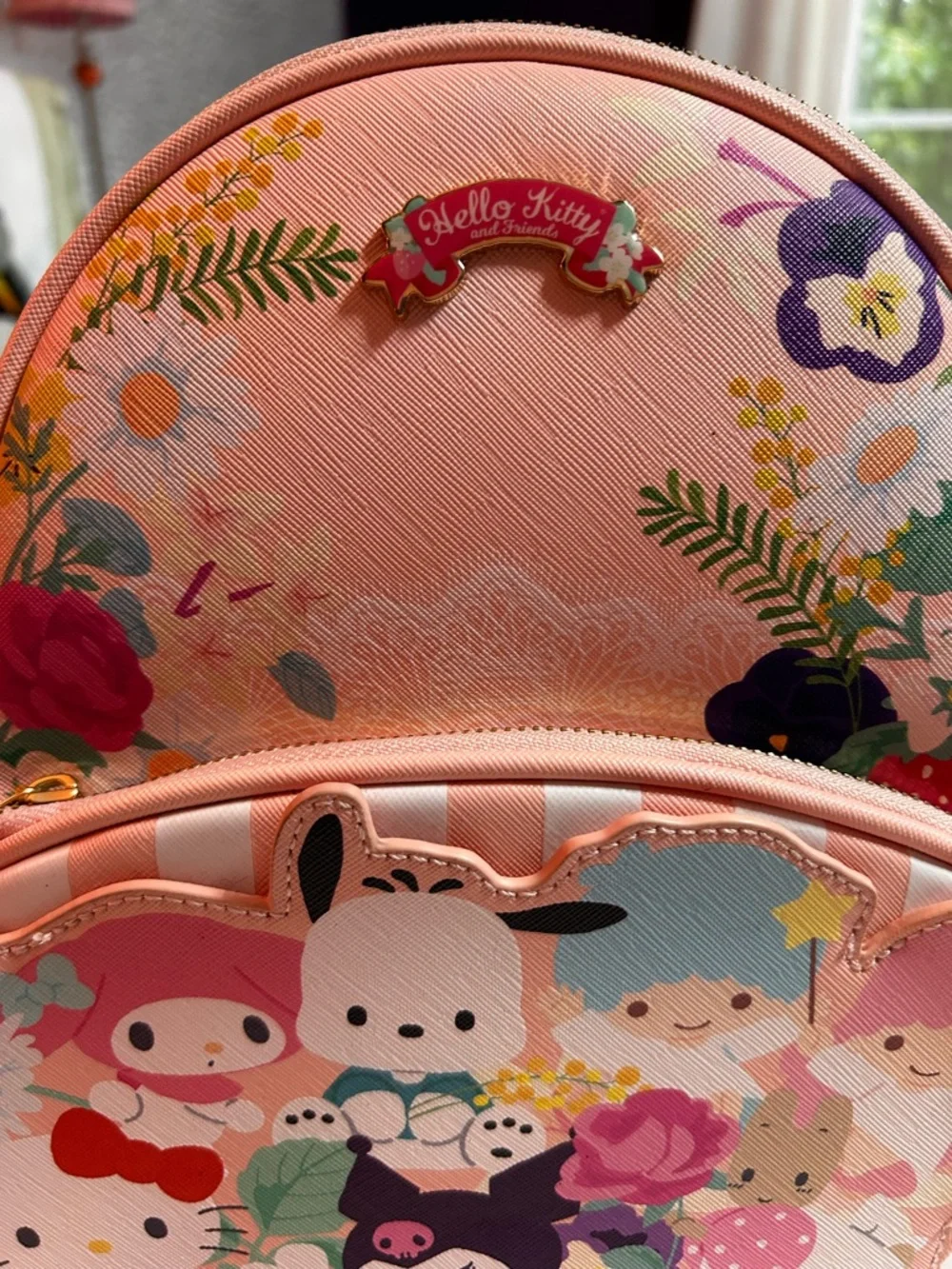 Sanrio Hello Kitty & Friends Floral Mini Backpack - BoxLunch Exclusive (Rare) - Picture 6 of 8